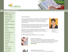 Tablet Screenshot of in-natura-heilzentrum.de